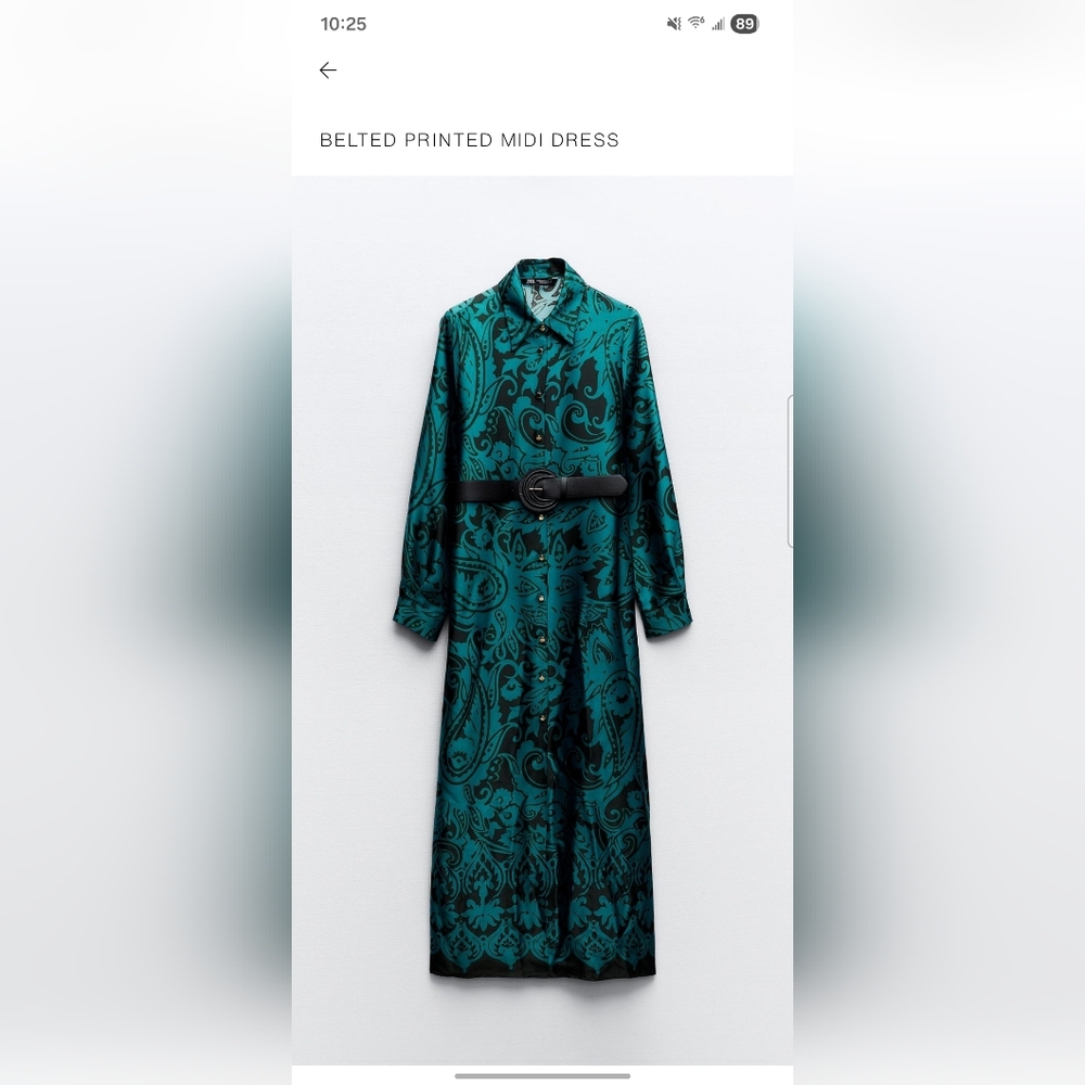 Zara Floral Printed Midi Dress